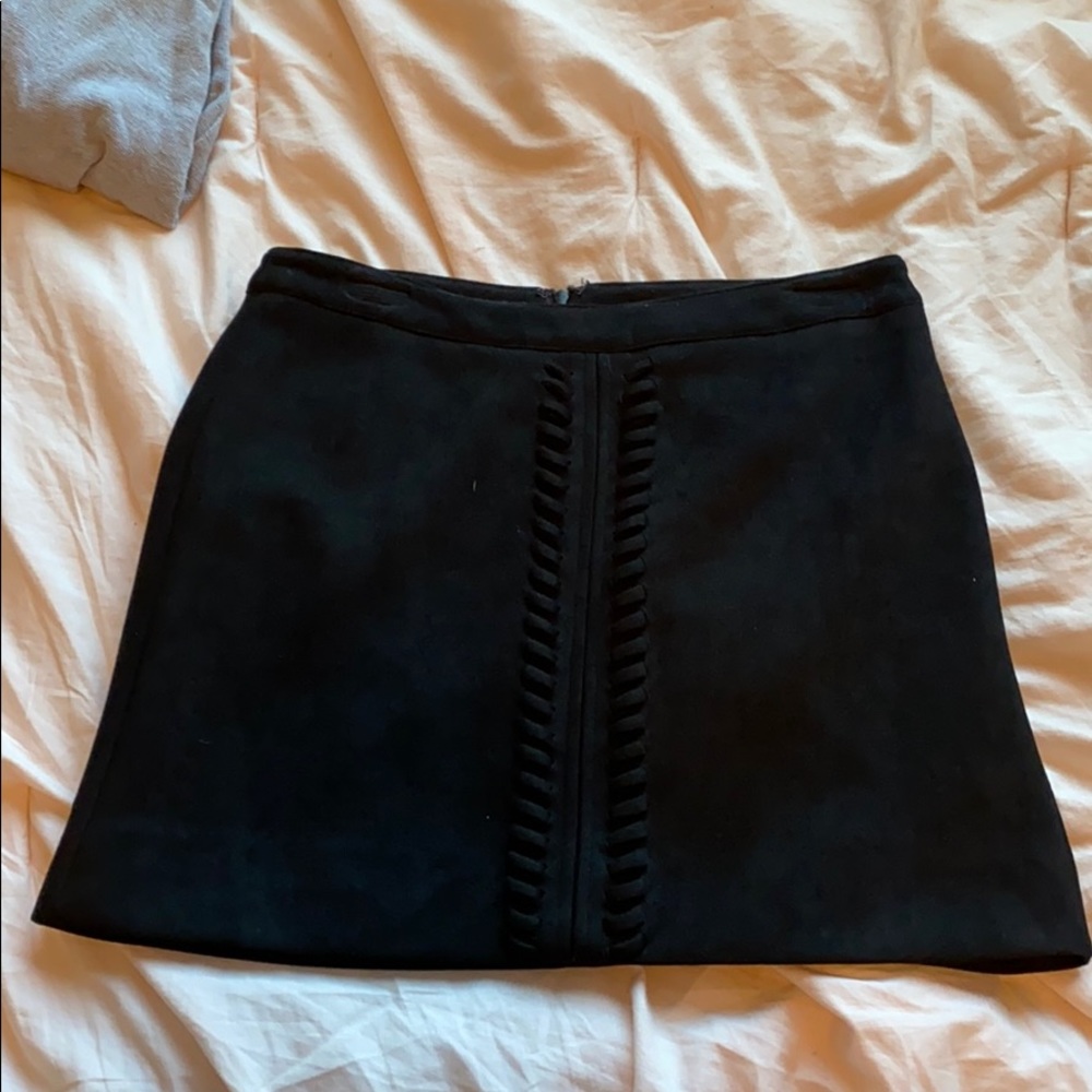 Black mini skirt